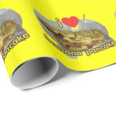 大好き(ハート)バナナパンケーキ…タイ通り食品 ラッピングペーパー (ロールコーナー)