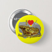 大好き(ハート)バナナパンケーキ…タイ通り食品 缶バッジ (正面&裏面)