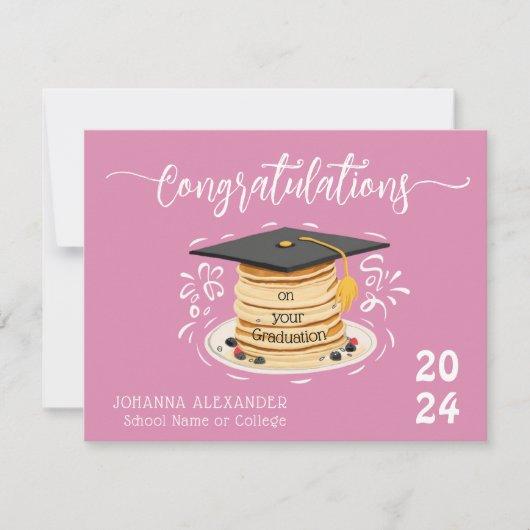 大学おもしろい卒業 カード (正面)
