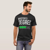 大学おもしろい学生マスターズ学位ローディングギフト Tシャツ (正面フル)