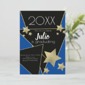 大学お祝い写真 招待状 (スタンド正面)