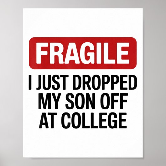 大学に娘を送り出したばかり Fragile ポスター (正面)