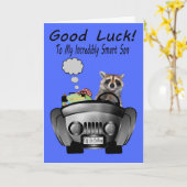 大学に行って息子に挨拶状を送る カード (黄色い花)