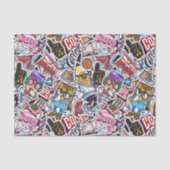 大学のダイナミックなアートアーバングラフィティパターン 薄葉紙 (正面)