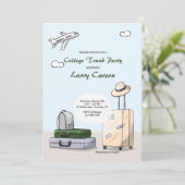 大学のトランクパーティー招待状（男性用） 招待状 (スタンド正面)