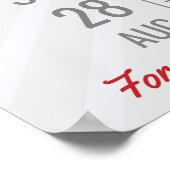 大学のパーティー発表ロゴと写真の追加 ポスター (角)