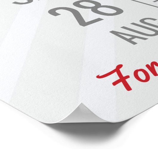 大学のパーティー発表ロゴと写真の追加 ポスター (角)