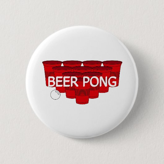 大学のビール・ポン 缶バッジ (正面)