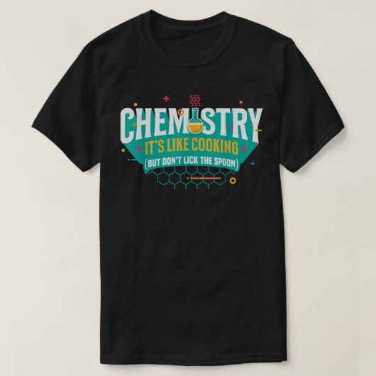 大学の化学その料理が、sを漏らさない tシャツ (デザイン正面)
