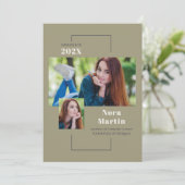 大学の卒業写真数々のセージ 招待状 (スタンド正面)