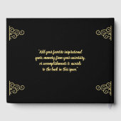 大学の卒業学士号の写真おもしろい ゲストブック (裏面)