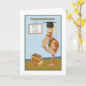 大学の卒業式カードおめでとう カード (黄色い花)