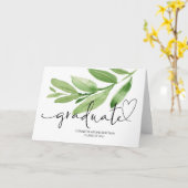 大学の卒業式ギフトスクール卒業おめでとう カード (黄色い花)