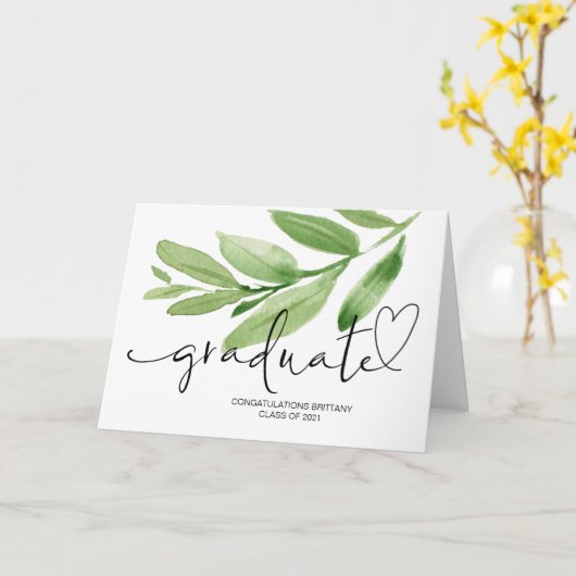 大学の卒業式ギフトスクール卒業おめでとう カード (黄色い花)