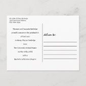 大学の卒業発表（写真あり） 案内ポストカード (裏面)