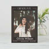 大学の卒業発表 案内状 (スタンド正面)