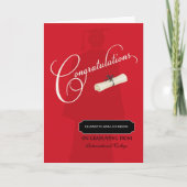 大学の卒業祝いの名前&学校 カード (正面)