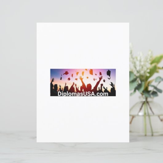 大学の卒業証書または高校の卒業証書 (スタンド正面)