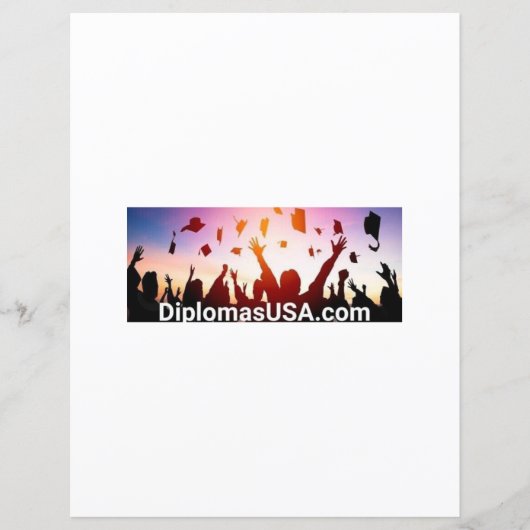 大学の卒業証書または高校の卒業証書 (正面)