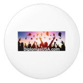 大学の卒業証書または高校の卒業証書 セラミックノブ (正面)