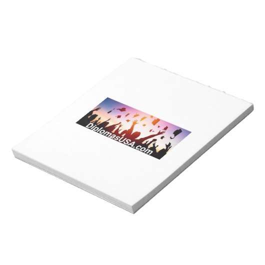 大学の卒業証書または高校の卒業証書 ノートパッド (回転)