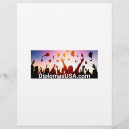 大学の卒業証書または高校の卒業証書 レターヘッド