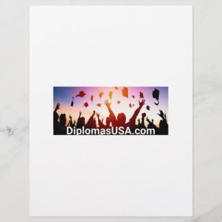 大学の卒業証書または高校の卒業証書 レターヘッド