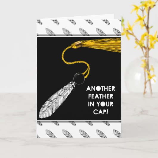 大学の卒業 カード (黄色い花)