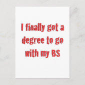 大学の卒業 案内ポストカード (正面)