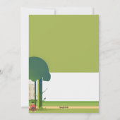 大学の背景 招待状 (裏面)