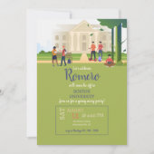 大学の設定 招待状 (正面)