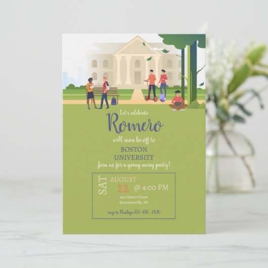 大学の設定 招待状 (スタンド正面)