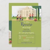 大学の設定 招待状 (正面/裏面)