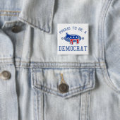 大学の誇り高い民主党員 缶バッジ (インサイチュ)