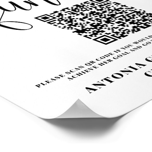 大学の資金フローラの卒業証印刷可能記号 ポスター (角)