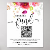 大学の資金フローラの卒業証印刷可能記号 ポスター (正面)