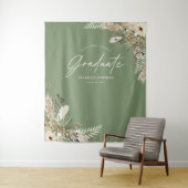 大学の賛成pampas eucalyptusセージ緑の予算 タペストリー (インサイチュ)