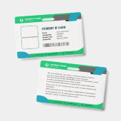 大学の身分証明書 バッジ (正面＆裏面)