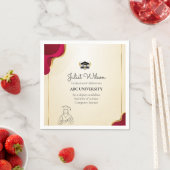 大学はっきりした卒業スタイリッシュ開始 スタンダードカクテルナプキン (インサイチュ)