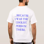 大学は素晴らしかったです Tシャツ (裏面)