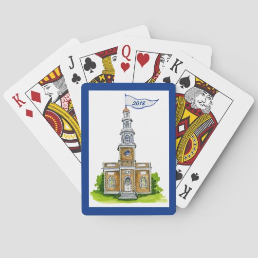大学は2018年のクラスを梳きます トランプ (裏面)