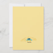 大学へのロードトリップ招待 招待状 (裏面)