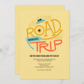大学へのロードトリップ招待 招待状 (正面/裏面)