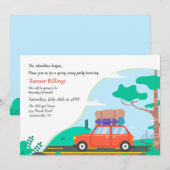 大学への旅立ちの招待状 招待状 (正面/裏面)