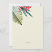 大学への旅立ちトロピカルパーティー 招待状 (裏面)