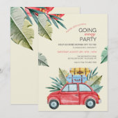 大学への旅立ちトロピカルパーティー 招待状 (正面/裏面)