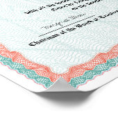 大学または大学の卒業証書のレプリカを授与 ポスター (角)