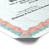 大学または大学の卒業証書レプリカポスター ポスター (角)