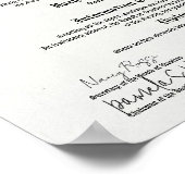 大学または短大の卒業証書レプリカアート ポスター (角)