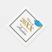 大学または高校の卒業式 スタンダードランチョンナプキン (角)